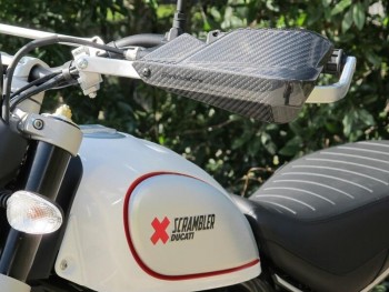 Estructura central aluminio paramanos Barkbusters Ducati Scrambker 800/1100