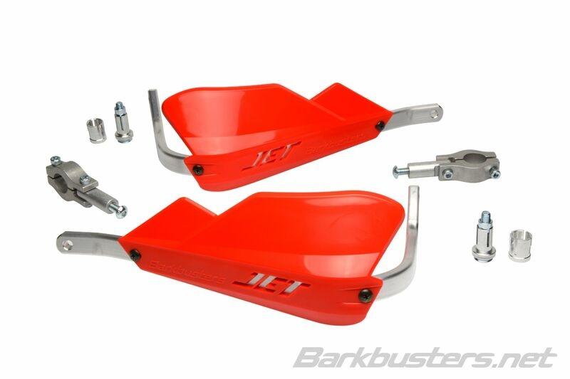 Paramanos Barkbusters Jet abiertos manillar 22mm rojos
