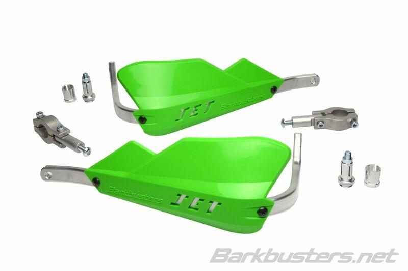 Paramanos Barkbusters Jet abiertos manillar 22mm verdes