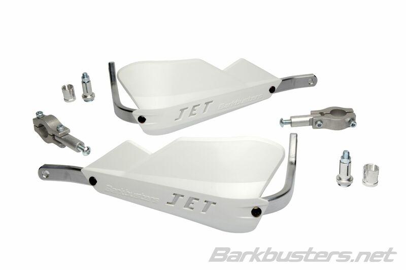 Paramanos Barkbusters Jet abiertos manillar 22mm blancos