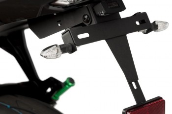 Intermitentes Puig Minimal a leds homologados negros brazo largo  (par)