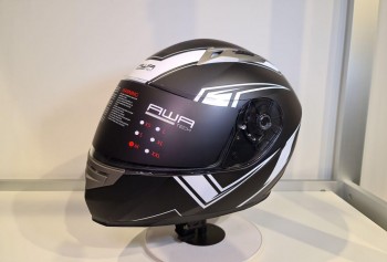 Casco integral AWA blanco-negro mate Talla S