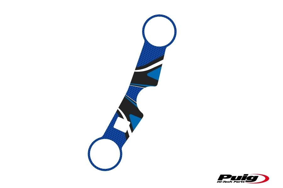 Adhesivo protector tija superior horquilla Suzuki GSX-R 600 2001-2003 azul