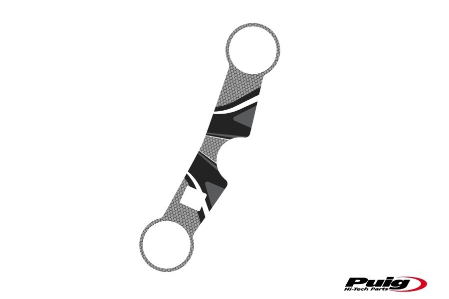 Adhesivo protector tija superior horquilla Suzuki GSX-R 600 2001-2003 gris