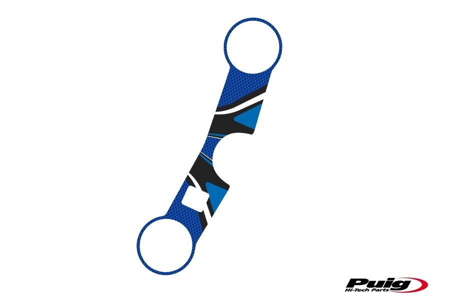 Adhesivo protector tija superior horquilla Suzuki GSX-R 600 2004-2005 modelo radikal azul