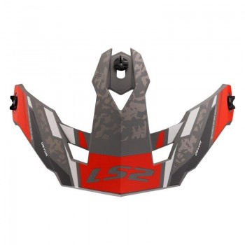 Visera casco LS2 OF606 Devor M.silver titanium red