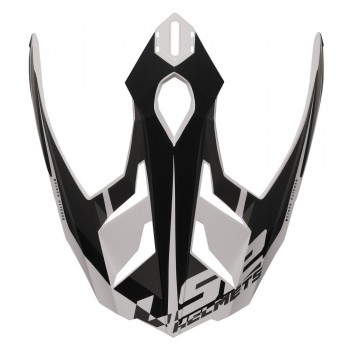 Visera casco LS2 MX701 Alter Negro mate-Blanco