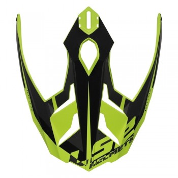 Visera casco LS2 MX701 Alter Negro mate-Amarillo fluor