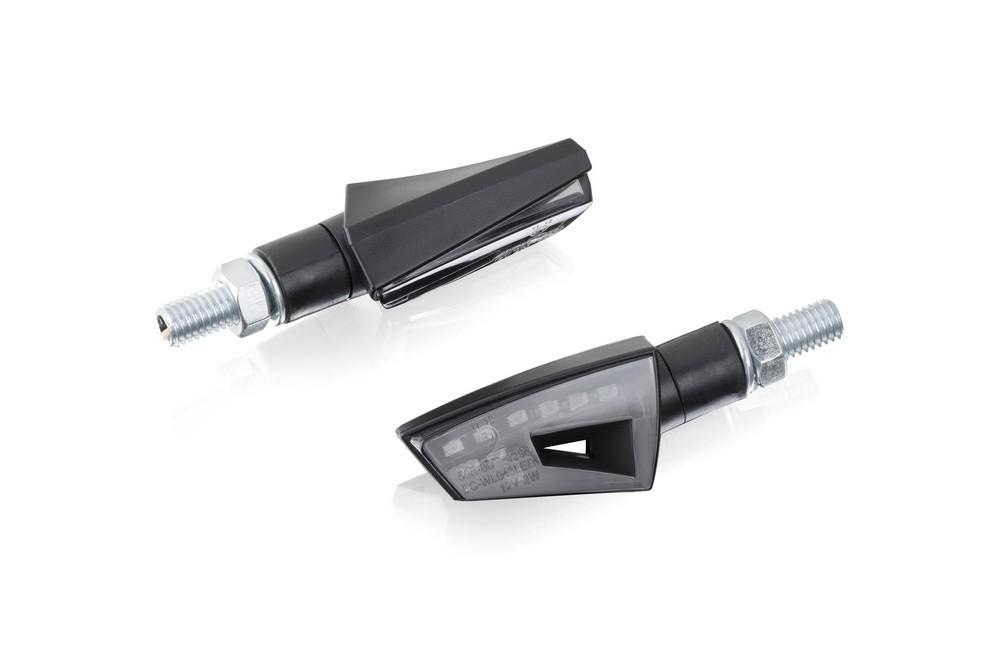 Intermitentes Puig Open a leds homologados negros  (par)