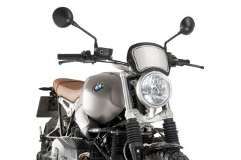 Placa frontal BMW R nineT Scrambler 2016-2020 negra mate