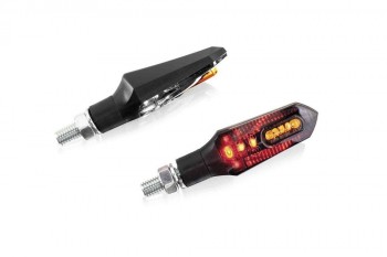 Intermitentes Puig Stick a leds delanteros con luz de posicion homologados negros  (par)