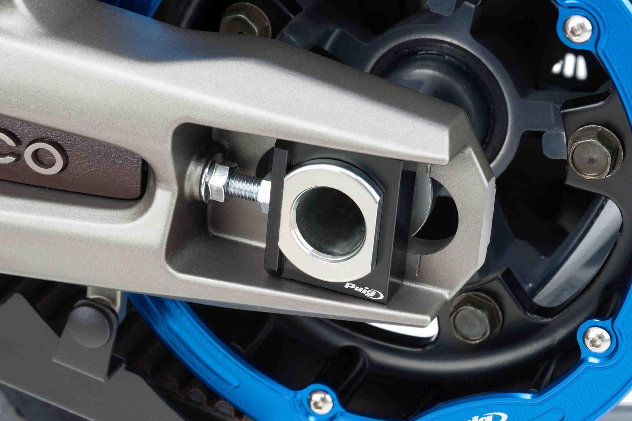 Tensores cadena aluminio CNC Kymco AK550 /Premium 2017-2024 negros
