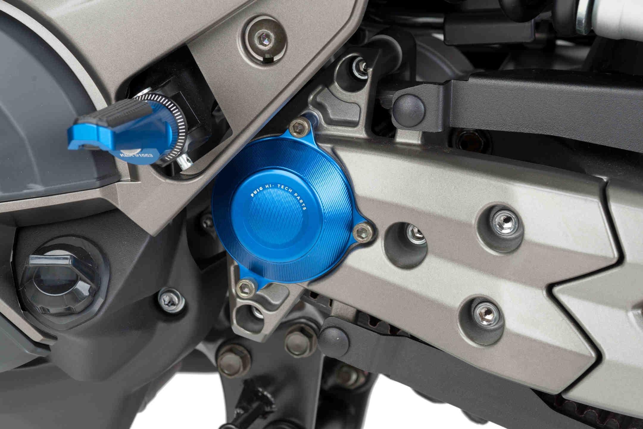 Tapa carter piñon Kymco AK550 /Premium 2017-2024  azul