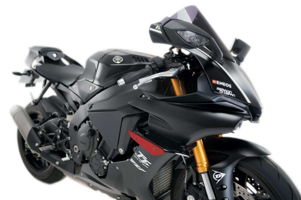 Alerones downforce laterales sport Yamaha YZF-R1 2015-2019, R1M 2016-2019 rojos