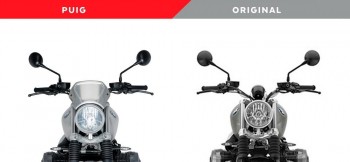 Placa frontal aluminio BMW R nineT 2014-2024 plata