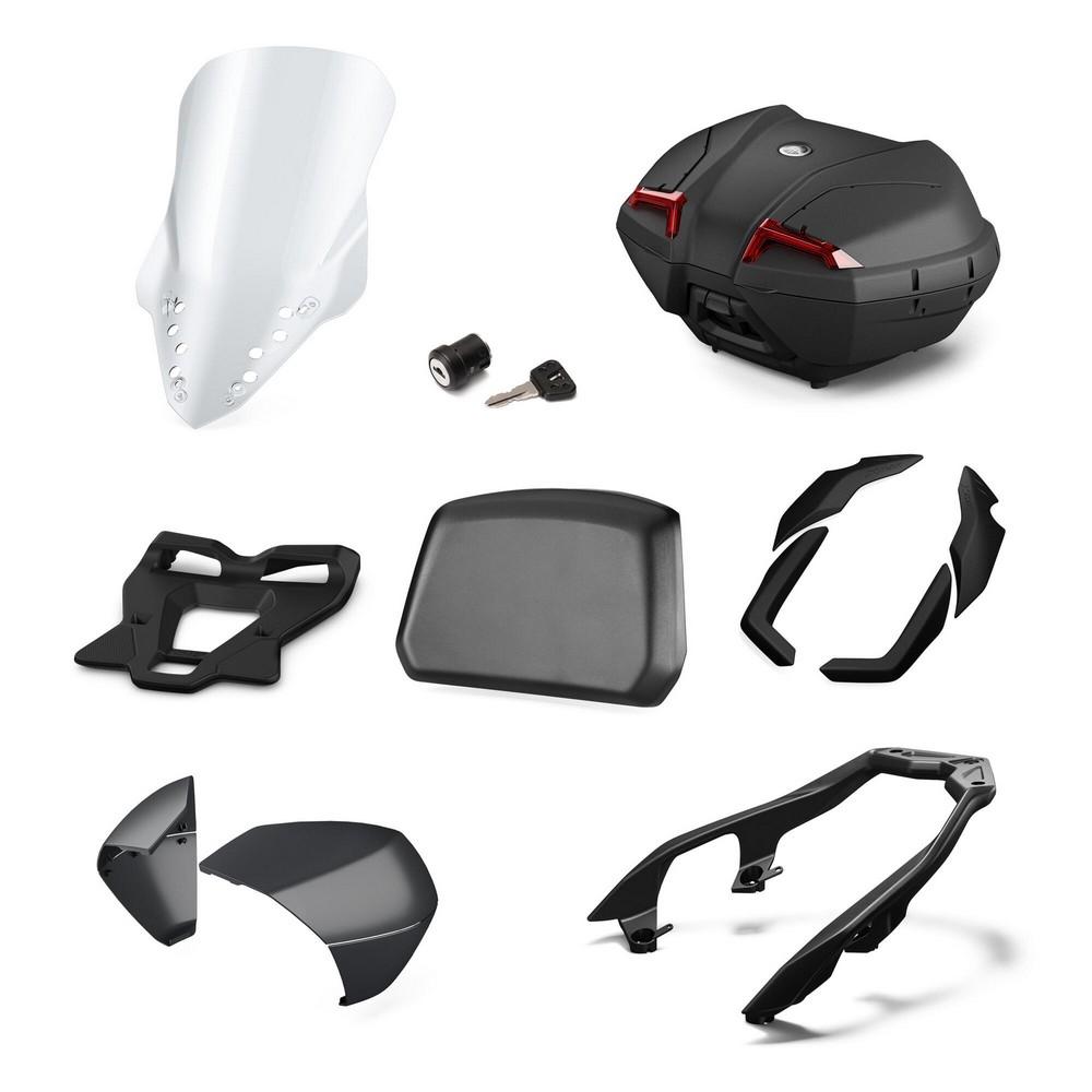 Pack accesorios urban Yamaha X-Max 125 2023-2024 Tech Black  (baul 45L).