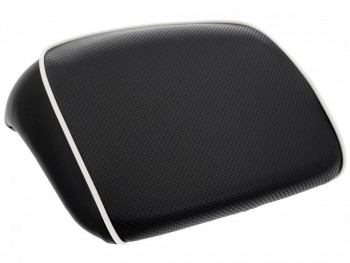 Baul 36L Vespa GTS, GTV, Super Blanco montebianco 544 respaldo negro con borde blanco