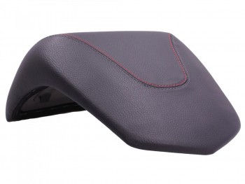 Baul 36L Piaggio Beverly 300/350 Eu4 Gris cometa mate 760/B respaldo negro con costuras rojas