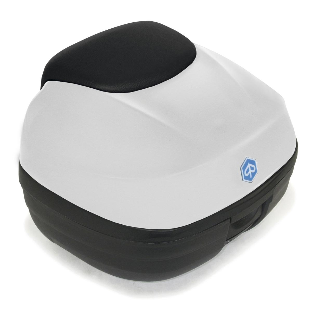 Kit Baul Piaggio MP3 300/350/400/500 desde 2018 37 litros Blanco 533 (XB3) respaldo negro