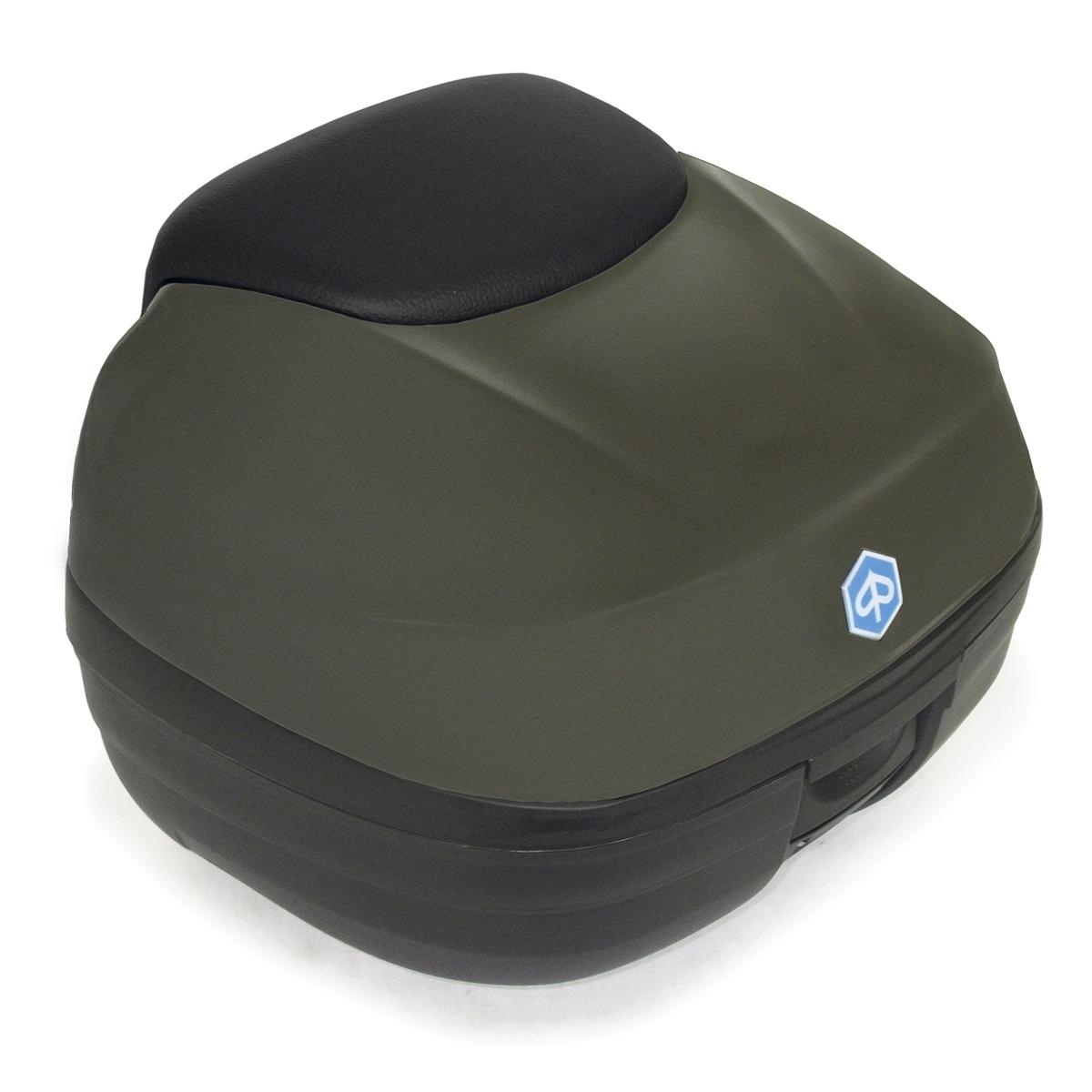 Kit Baul Piaggio MP3 300/350/400/500 desde 2018 37 litros Verde army mate 333/A (XV7) respaldo negro sport