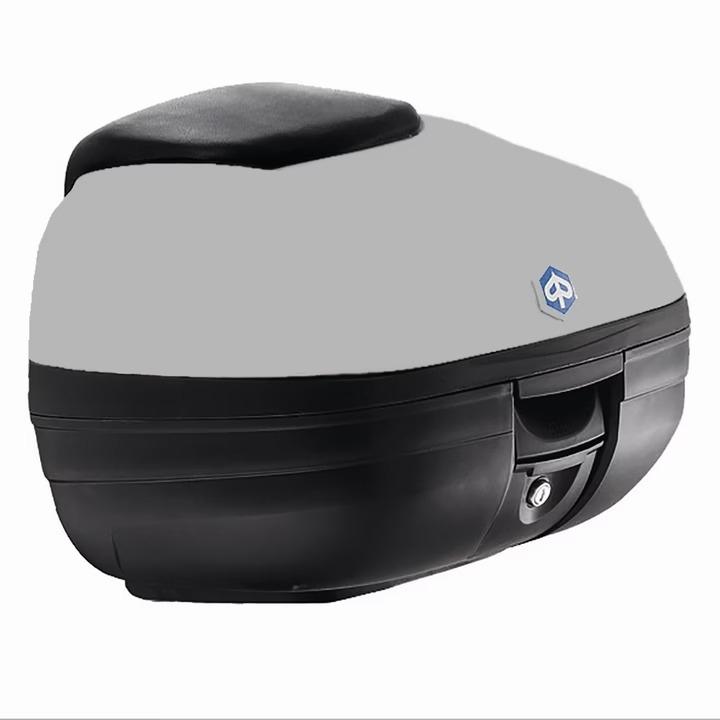 Kit Baul Piaggio MP3 300/350/400/500 desde 2018 37 litros Gris cometa 760/B (H4) respaldo negro sport