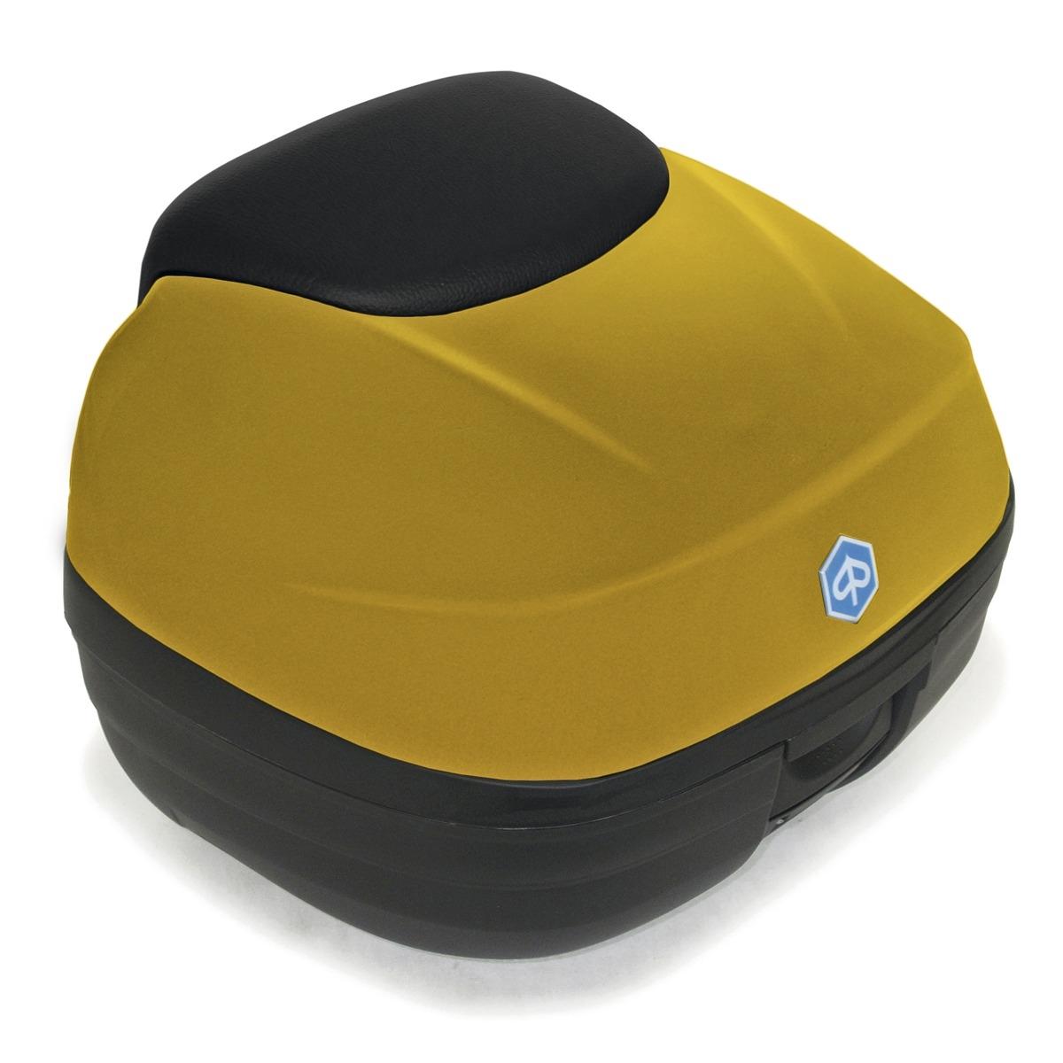 Kit Baul Piaggio MP3 300/350/400/500 desde 2018 37 litros Amarillo oro mate LE respaldo negro sport