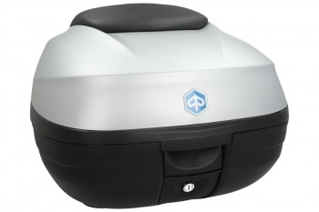 Kit Baul Piaggio MP3 300/350/400/500 desde 2018 37 litros Gris cometa 760/B H4J respaldo negro sport