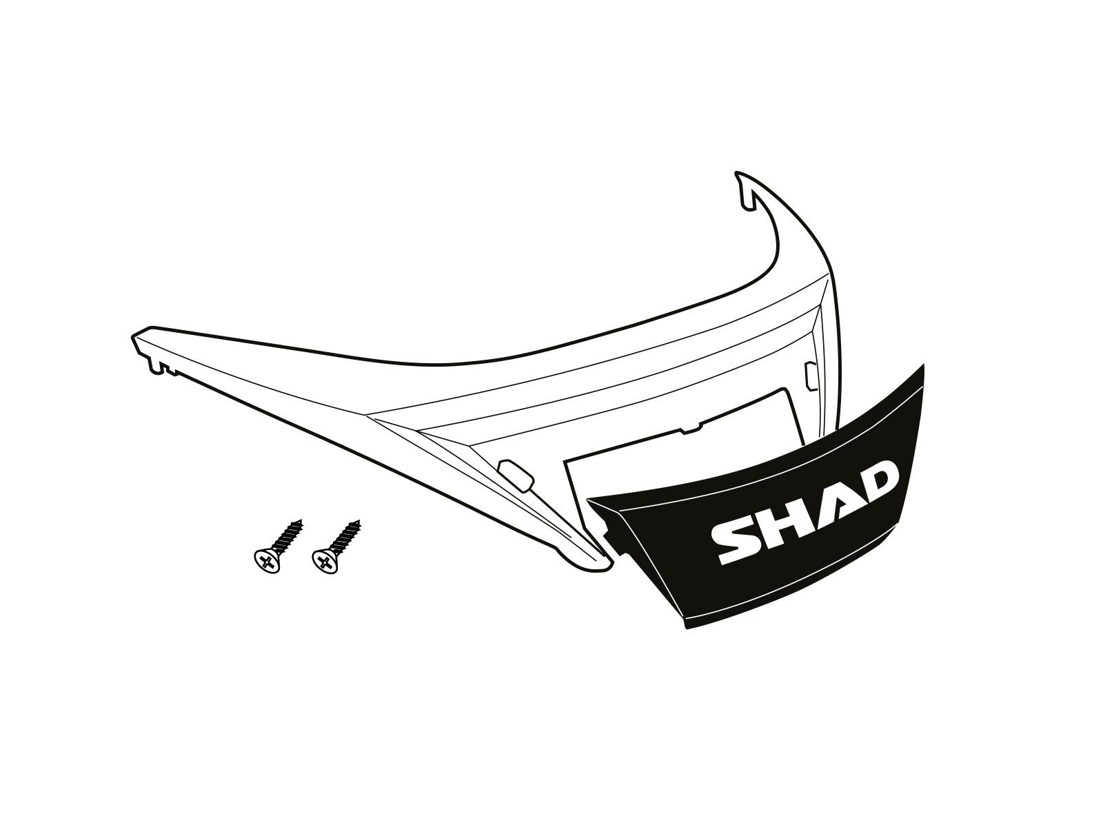 Catadioptricos baul Shad SH34 para tapa