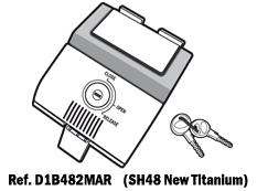 Mecanismo cierre baul Shad SH48 gris titanium