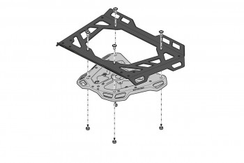 Portaequipajes Street Rack BMW R1200 R/RS 2014-2018, R1250 R/RS 2018-  SW-Motech