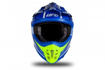 Casco Ufo Intrepid Azul-Amarillo fluor