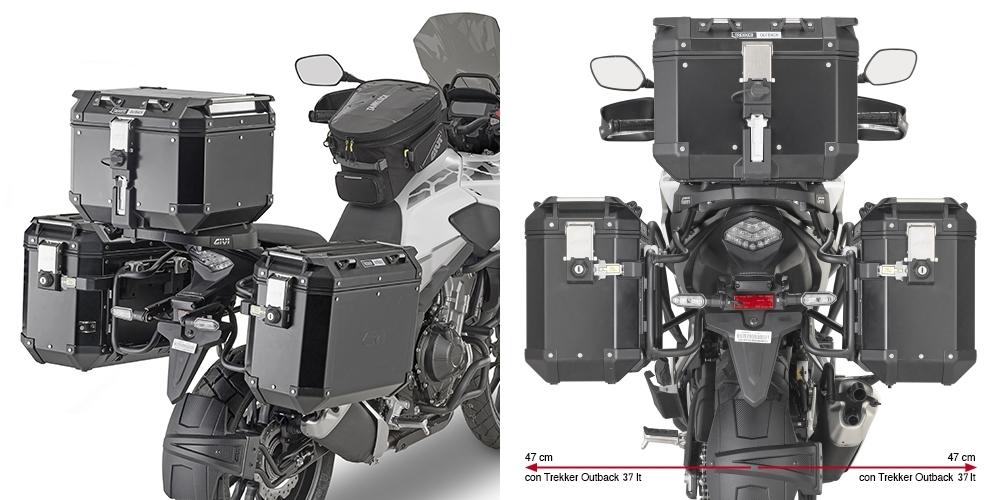 Soporte maletas laterales Givi Honda CB500X 2019-2023, NX500 2024-