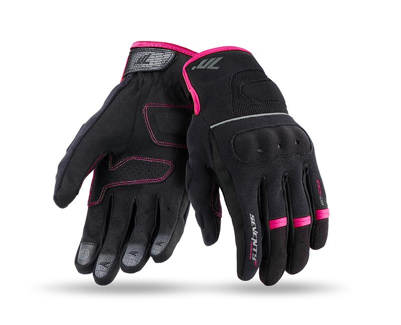 Guante SD-C56 verano urban mujer negro/rosa XL