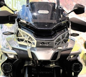 Protector faro CFMoto 800MT plata