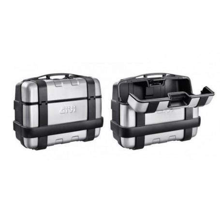 Baul-Maleta 46L Givi Trekker aluminio plata