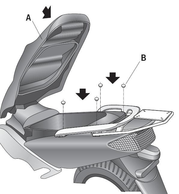 Soporte baul Shad Top master Yamaha T-MAX 500 2001-2007